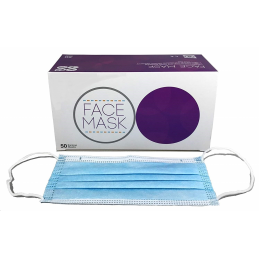 MASQUES 3 PLIS BLEU BOITE...